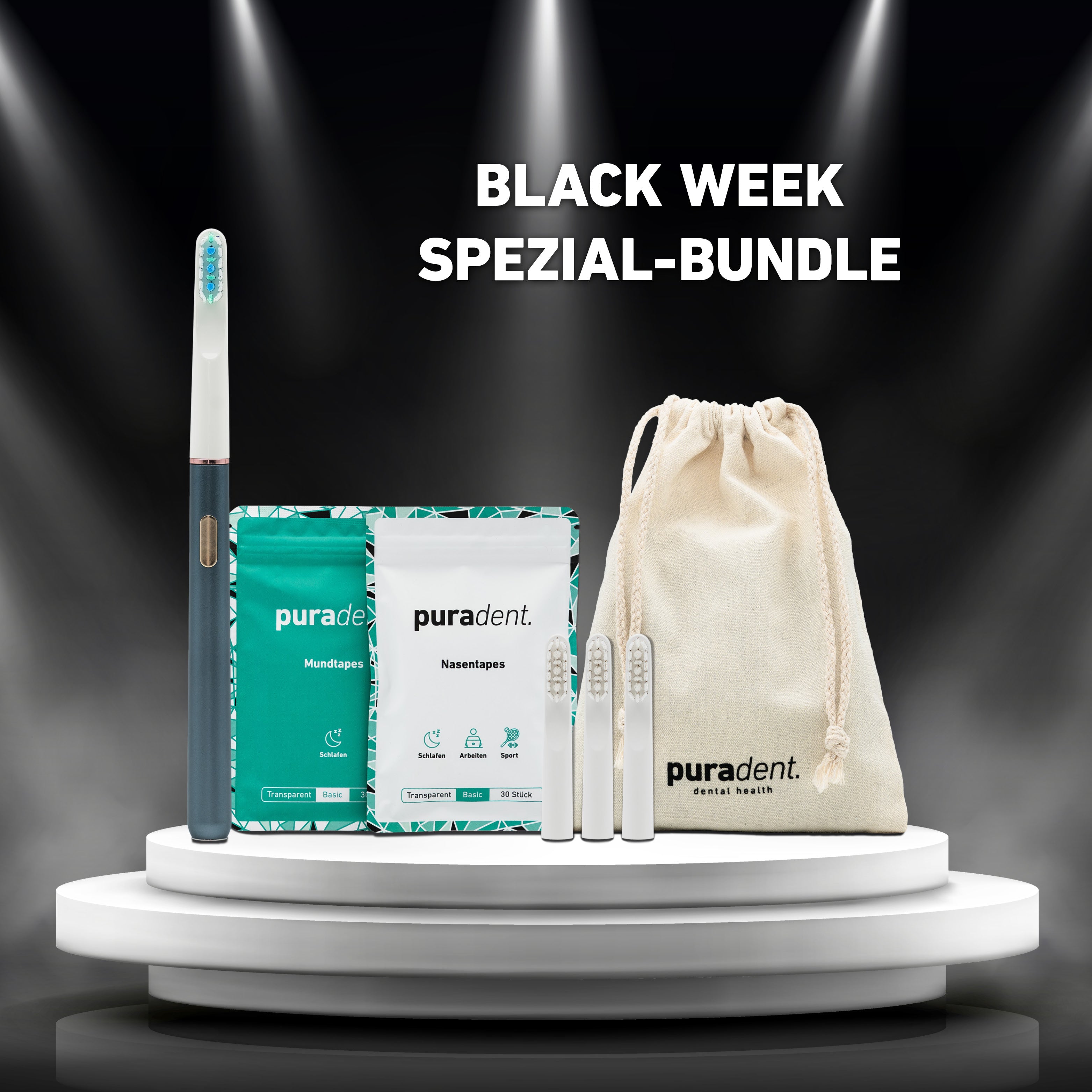 Spezial-Bundle: MinimalOne Schallzahnbürste Basaltgrau