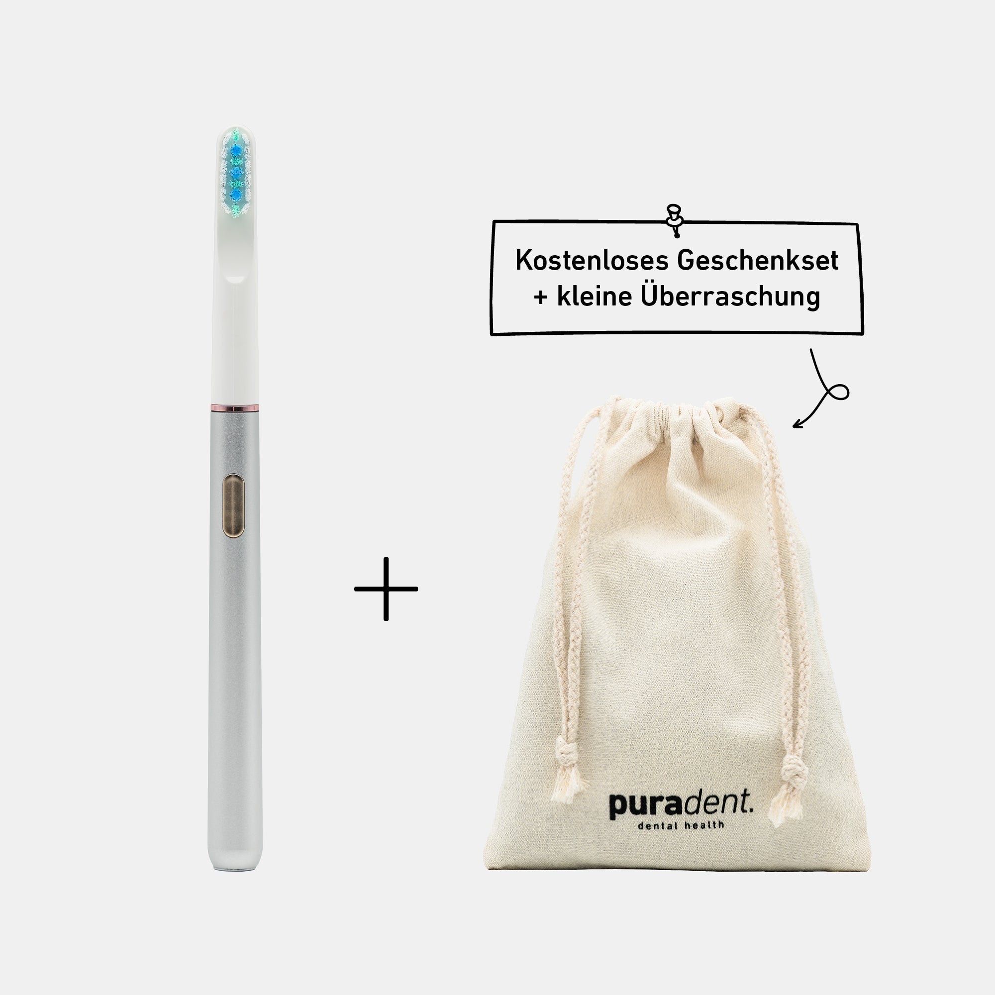 MinimalOne Schallzahnbürste Polarsilber