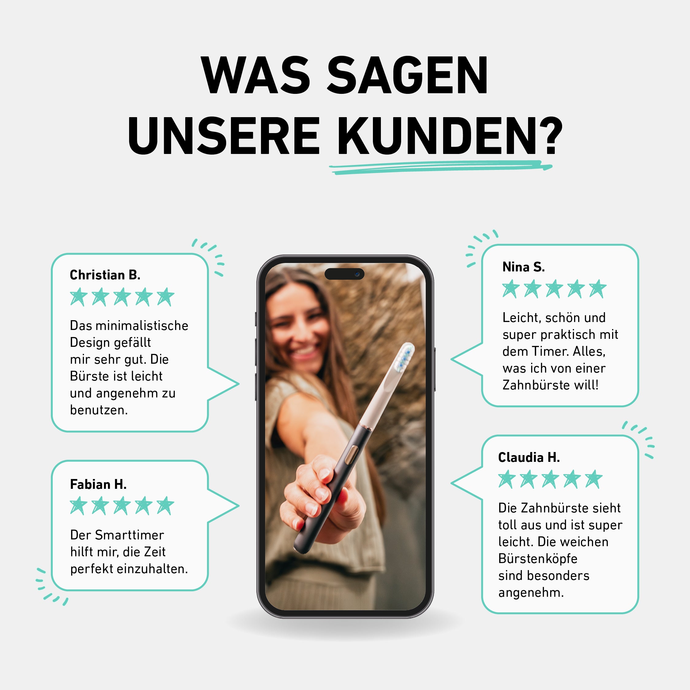 MinimalOne Schallzahnbürste Basaltgrau