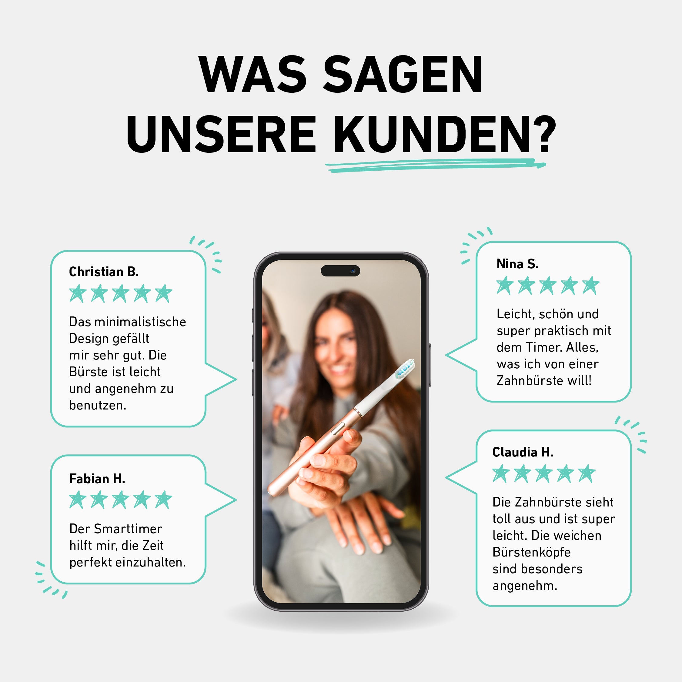 Pura-Bundle: MinimalOne Schallzahnbürste Altrosa